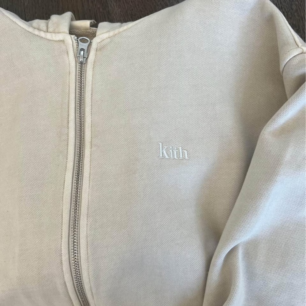 Kith Off-White Zip-Up Sweatshirt